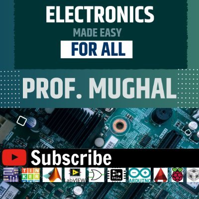electr_mughal's profile picture. Learn about FPGAs, microcontrollers, electric circuits and digital electronics here. Learn easy, learn quick, learn with Prof. Mughal