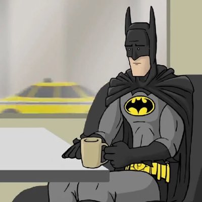 Always at the super cafe with my friend @Superman__1 you know why ? BECAUSE I'M BATMAN!!!