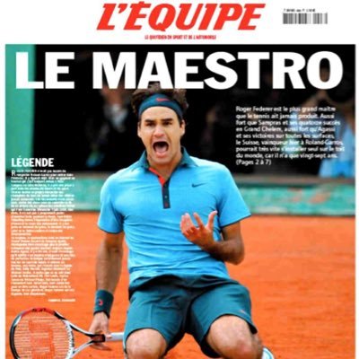 Revivre la carrière de Roger Federer au travers des unes et articles de journaux