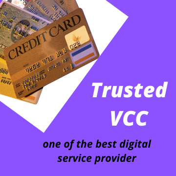 Trusted VCC is the reliable virtual credit cards service provider of all digital accounts. You may buy AdWords accounts, bing ads accounts, PayPal VCC, bing ads