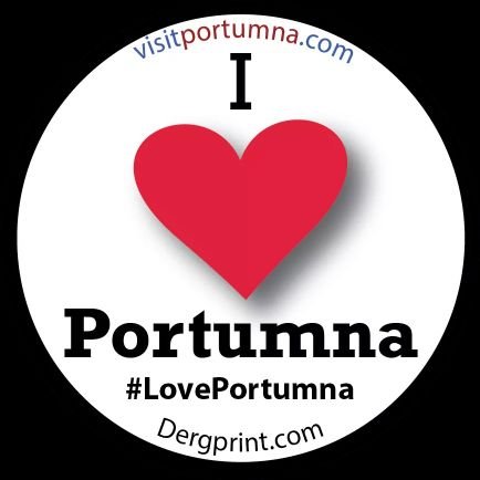 #LovePortumna is a Local Town Revival Campaign devised by Town Native Emma Ryan.
We hope to see Car/Window Stickers across all corners of the 🌎 DM to Order