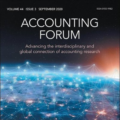 Journal publishing research on financial, management, social and environmental accounting; information systems; ethics, taxation, auditing and governance.
