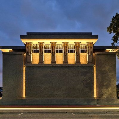 Unity Temple is part of a UNESCO World Heritage Site. Completed in 1908, it is one of Frank Lloyd Wright's most important contributions to modern architecture.