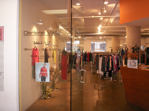 Darlene Valle opened her showroom in the New Mart Building in March of 1990.  Multi line west coast representative  representing White+Warren and Lilla P.