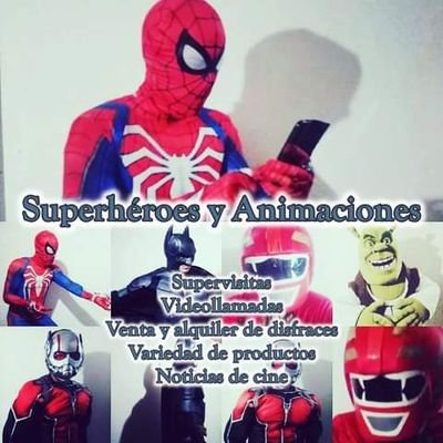 Bienvenidos a Superhéroes y Animaciones, realizamos videollamadas con Batman, Spiderman, Goku, Power Ranger, Ant-Man, Shrek y El Zorro.