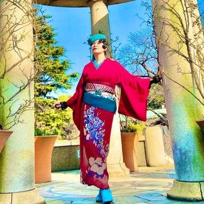 Fashionableな着物Style💕 神夜舞KIMONO #KamiyabuKimono #kimono #flamenco #nohgaku #bellydance 💜 #stylist #upcyclist                       ご依頼はDMを❣️