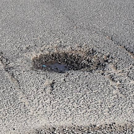 Councillors Pointing At Potholes