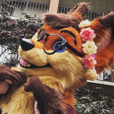 hi! i scribble and make noises! Agender 🏳️‍🌈 Fursuit by: @fluffymischiefs 🦊 @ManedPursnip my luv ❤ music obsessed!! 

Banner: @StainlessTheFox