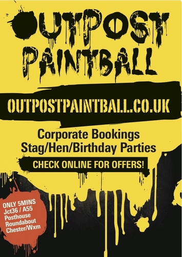 Outpost Paintball is a unique paintball and airsoft experience. Check out our website for more info. #Paintball #Airsoft #Chester #Northwales