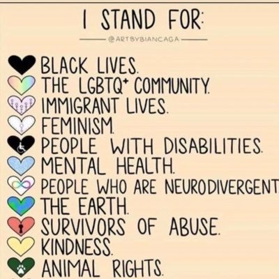 I stand for all of the above - see profile photo.