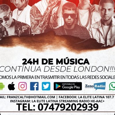 Esucha la Mejor Musica con la Radio La Elite Latina 107.7 FM /zeno.fm/laelitelatina This is Number One in London🎸🎸🎸🎸/https://t.co/YsB9qjObb3