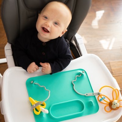 AS SEEN ON SHARK TANK - The first ever placemat to stop babies from dropping and throwing their toys!