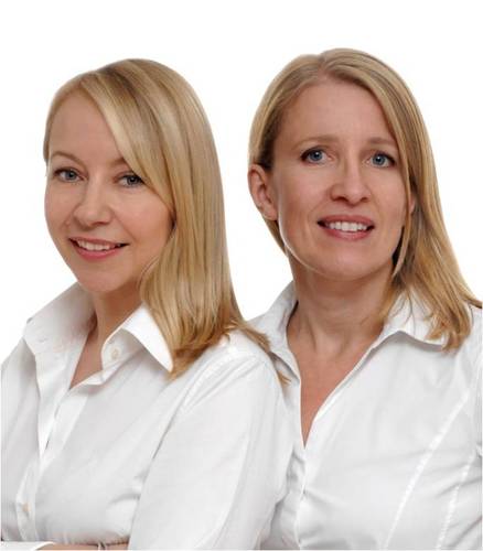 Penny Avis & Joanna Berry, co-authors of the fabulous 'Never Mind the Botox' book series about four professional women selling a cosmetic surgery business.