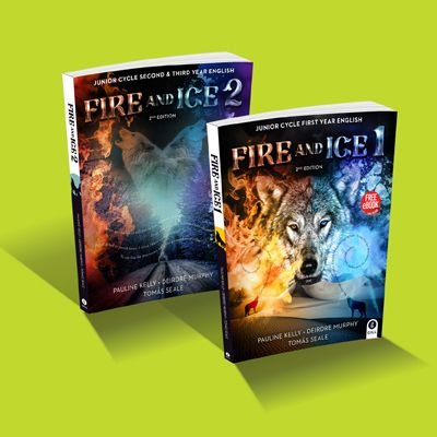 Authors of Fire and Ice 1 and 2 - Ireland's leading textbooks for Junior Cycle English. Firing imaginations, supporting teachers and loving literature.