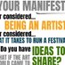 Your Manifesto (@manifestoyour) Twitter profile photo Your Manifesto (@manifestoyour) Twitter profile photo