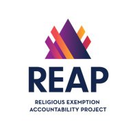 Religious Exemption Accountability Project (@reap_lgbtq) 's Twitter Profile Photo Religious Exemption Accountability Project (@reap_lgbtq) 's Twitter Profile Photo