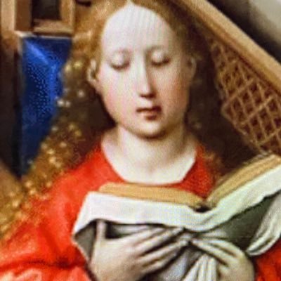 creative thinker; former owner of rose-colored glasses ☀️☀️🐳  The Mérode Altarpiece - Campin #BLM #VoteBlue💙 #Equality 🕊️🌻 🌻🌻 🕊️🕊️🙏🏼