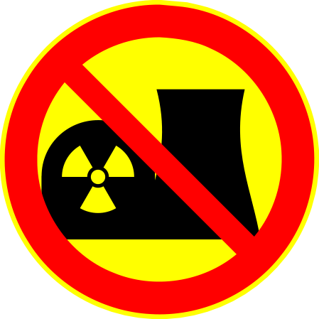 Bezorgde burger die actie onderneemt tegen meer kernenergie