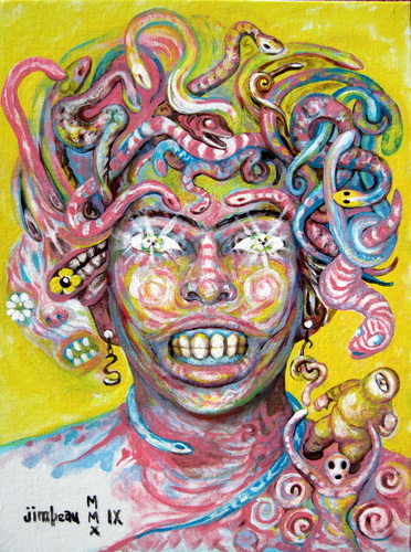 JimbeautheMad's profile picture. Painter, poet, postman, surrealist and genuine schizotype (What's that? Look it up!).