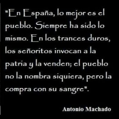 Socialista, animalista, cinéfila, amo la música de Serrat.
Feminista abolicionista. 
En democracia no cabe el fascismo, por ello, a los fascistas los bloqueo ⛔