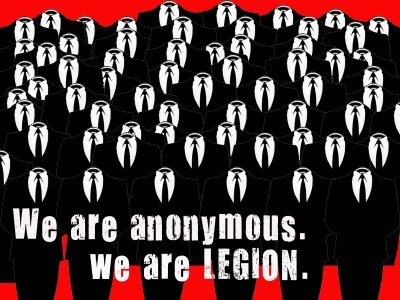 We are Legion. We do not forgive. We do not forget. We love you. Expect us.