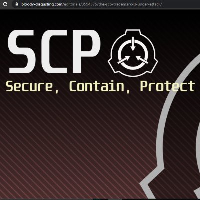 The SCP Trademark is Under Attack - Bloody Disgusting