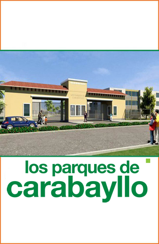 LOS PARQUES DE CARABAYLLO es un proyecto de viviendas ubicado en la mejor zona de Lima Norte a solo 900m de byPass de Puente Piedra
llamanos al:  2067200