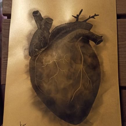 fumageartist's profile picture. l drawing by fire