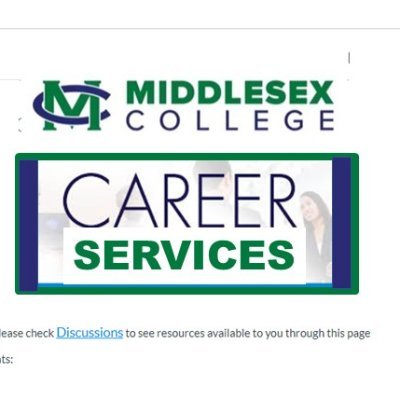 Career Services for Middlesex College students and graduates