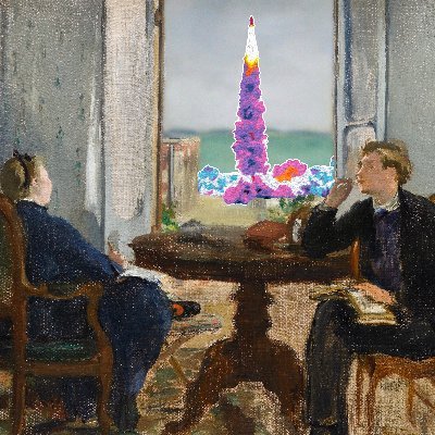 creating a digital #NFT art collection of rockets launching in classic paintings, limited to 100, each one is one of a kind https://t.co/mTFxh5MLeh