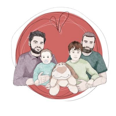 familia por adopción 👨‍👨‍👦‍👦Papi Oscar🧔🏻 Papá Vicente 🧔🏽 Sergio 👶🏻 bebé 👶🏻