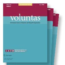 Official journal of @ISTRorg published by @SpringerNature, interdisciplinary research on #Civilsociety #Thirdsector #Volunteering #Philanthopy #Nonprofits #CSR