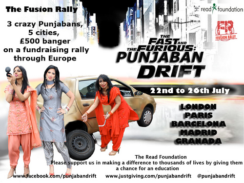 Three crazy Punjabans from Huddersfield on a mission to raise money for the 'Read Foundation' to support education for young girls in Pakistan.
