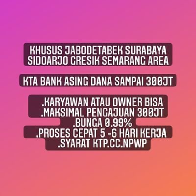 Agen resmi dari Leasing dan Lembaga keuangan lainnya. membantu anda untuk mendapatkan modal usaha/ biaya pendidikan anak/ biaya renovasi rumah/ dana talangan