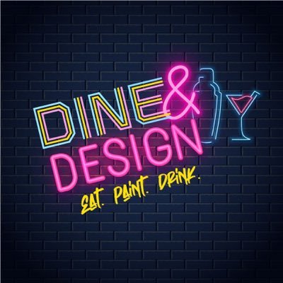 90s theme Paint-n-Sip with a Millennial Twist! Come EAT.PAINT.&DRINK with Dine and Design!