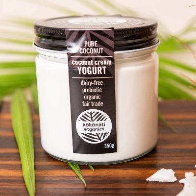KokonatiO's profile picture. Coconut Yogurt With a Purpose. Our organic coconut yogurt is: vegan, fair-trade, eco-friendly, nut-free, made in Canada & naturally packed with probiotics.
