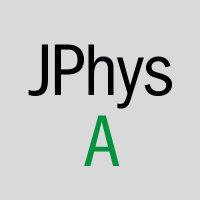 Journal of Physics A(@JPhysA) 's Twitter Profile Photo