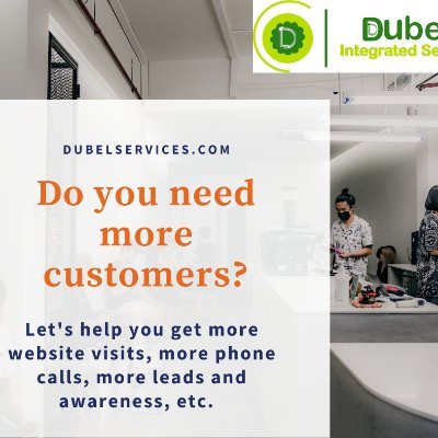 DubelServices's profile picture. Digital marketing agency, website design, online advertising, software development, online brand development, Advanced ICT Training services