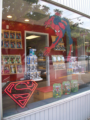 We are Bloomington's comic shop! We're proud of our diverse selection, bright & colorful store and friendly, helpful staff! Celebrating 20 years in 2011!