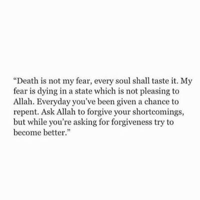 If Allah created you for this dunya, He would have created you without death.