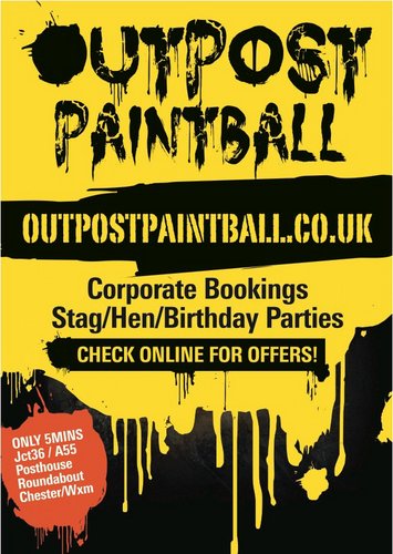 Events director at outpost paintball, Outpost Paintball is a unique paintball experience between chester and wrexham located on a cold war military base.