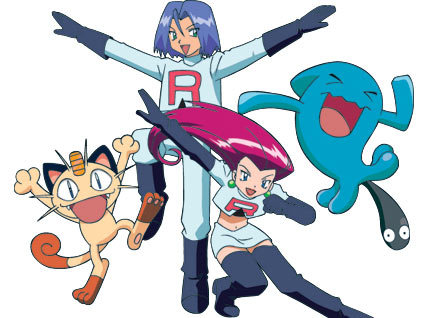 Team Rocket is de naam van onze  criminele organisaties in Pokémon die zich onder andere bezig houdt met het stelen van Pokémon en het oplichten van hun trainer