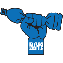 Ban the Bottle is an organization promoting the environment by advocating bans on one-time-use plastic water bottles.