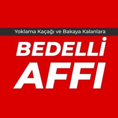 Bedelli affı.  https://t.co/i4BZhHZhZD