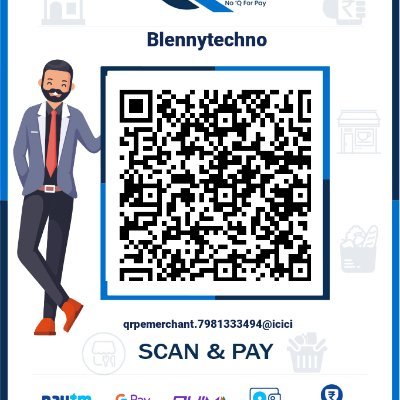 Hi i am introduced of myself is nothing, because i am empty mind in business,  i started a new startup company of Blenny Techno Business Services, for the purpo