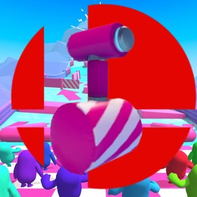 The giant hammer from Fall Guys dubbed Big Yeetus. It's one of the obstacles in Fall Guys and would be able to use other Fall Guys obstacles in it's moveset.