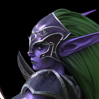 The lewd alt profile of someone who just likes night elves really much.