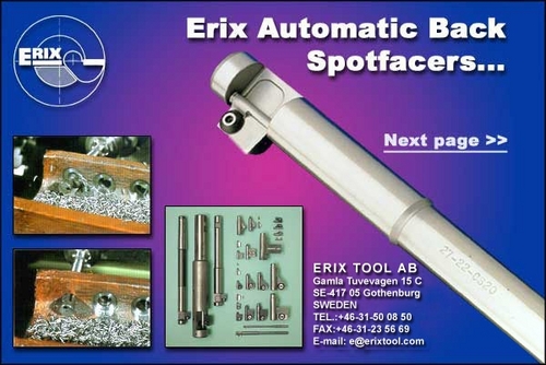 ERIX Automatic Back Spotfacers save up to 90 %