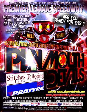 We are a professional speedway team in Plymouth Devon UK we race in the premier league in England this twitter page is run by a devils fan/track staff only