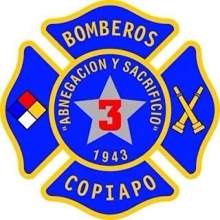 Tercera Compañia del Cuerpo de Bomberos de Copiapó.
Fundada un 12 de mayo de 1943.
Control de Incendios y Hazmat